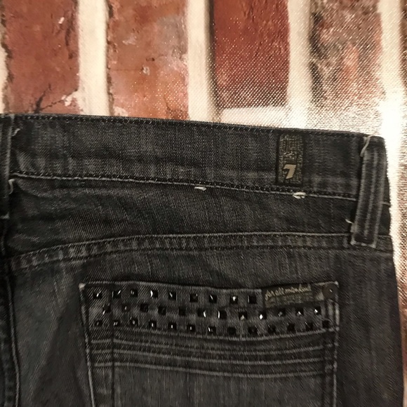 7 For All Mankind black denim size 31 - Picture 5 of 8